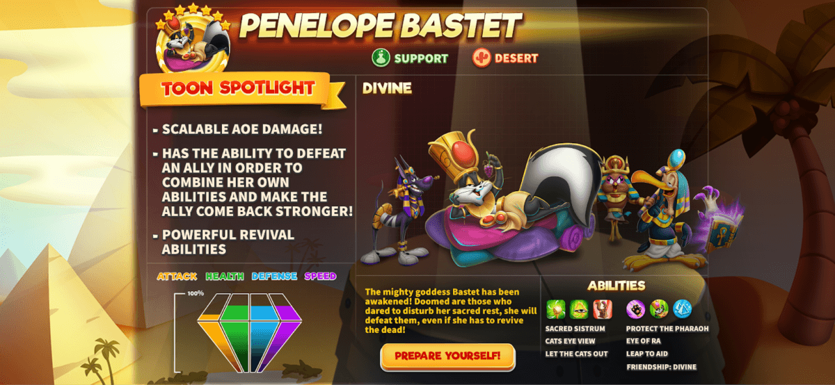 Event Overview Penelope Bastet Looney Tunes World Of Mayhem 